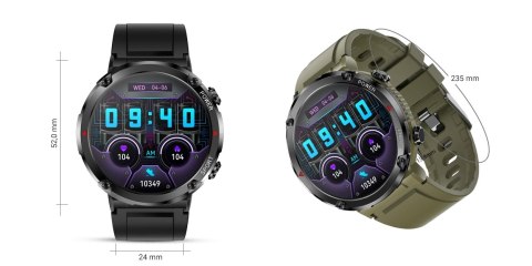 Smartwatch Gravity GT21-7 z dwoma paskami silikonowymi