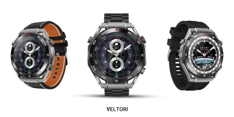 Smartwatch Veltori VT100-1 z wymiennymi paskami i bransoletą