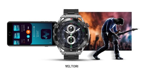 Smartwatch Veltori VT100-1 z wymiennymi paskami i bransoletą