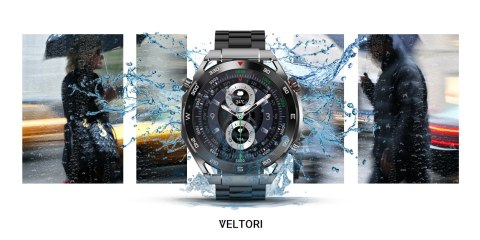 Smartwatch Veltori VT100-1 z wymiennymi paskami i bransoletą
