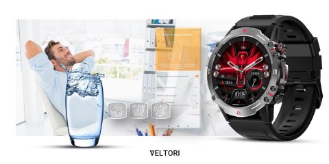 Smartwatch Veltori VT110-1 AMOLED 1,43" z paskiem silikonowym