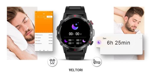 Smartwatch Veltori VT110-1 AMOLED 1,43" z paskiem silikonowym