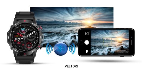 Smartwatch Veltori VT110-1 AMOLED 1,43" z paskiem silikonowym