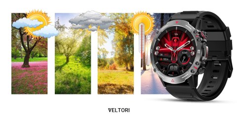 Smartwatch Veltori VT110-1 AMOLED 1,43" z paskiem silikonowym
