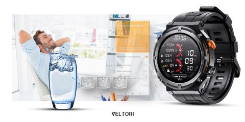 Smartwatch Veltori VT130-1 z ekranem IPS i funkcją rozmów