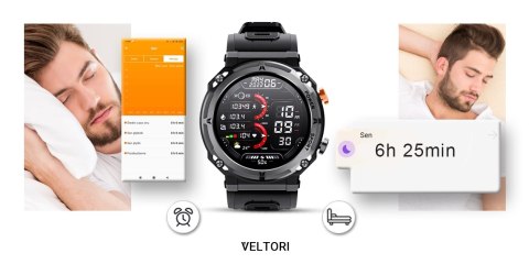 Smartwatch Veltori VT130-1 z ekranem IPS i funkcją rozmów