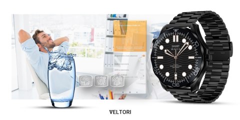 Zestaw Smartwatch Veltori VT150-1: Pasek Silikon + Bransoleta