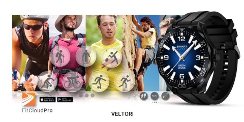 Zestaw Smartwatch Veltori VT150-1: Pasek Silikon + Bransoleta