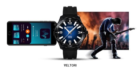 Zestaw Smartwatch Veltori VT150-1: Pasek Silikon + Bransoleta