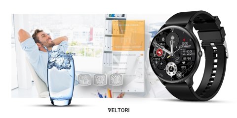 Smartwatch Veltori VT160-1 z Ekranem 1,53 cala - Czarny