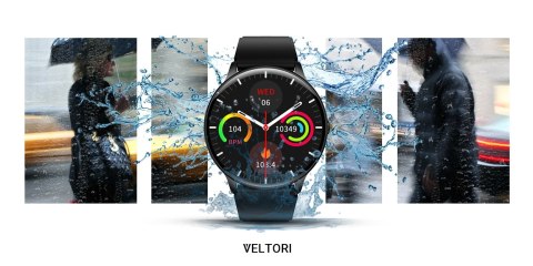 Smartwatch Veltori VT160-1 z Ekranem 1,53 cala - Czarny