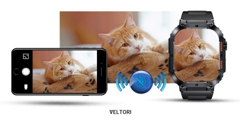 Smartwatch Veltori VT200-1 z Dużym Ekranem 1,96 cala