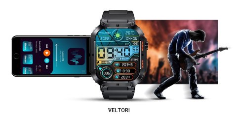 Smartwatch Veltori VT200-1 z Dużym Ekranem 1,96 cala