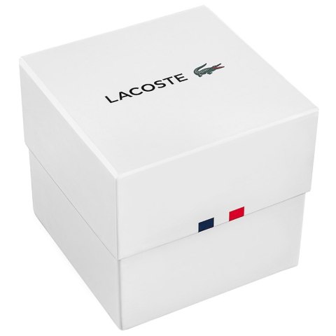 Damski zegarek Lacoste 12.12 Multi - biały ze złotem