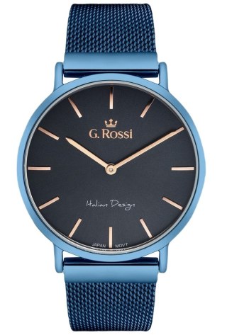 Zegarek damski G.Rossi 10771B-6F3 granatowy typu Mesh