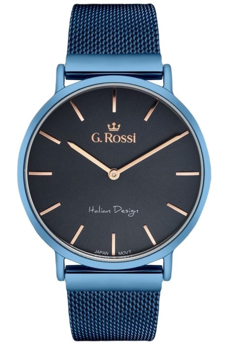 Zegarek damski G.Rossi 10771B-6F3 granatowy typu Mesh