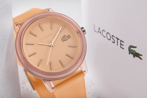 Damski zegarek Lacoste 12.12 Peach - brzoskwiniowy róż