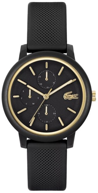 Damski zegarek Lacoste 12.12 Multi - czarny mat