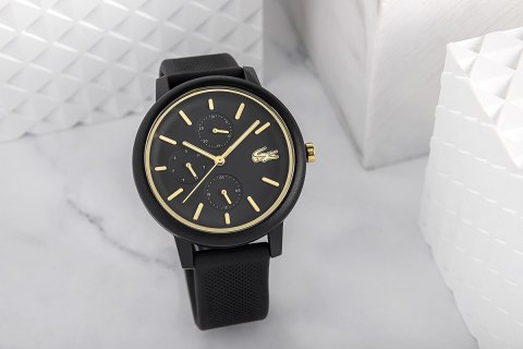 Damski zegarek Lacoste 12.12 Multi - czarny mat