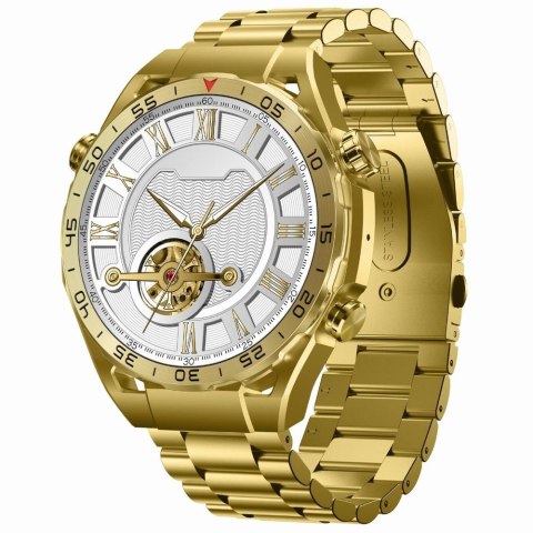 Smartwatch Gravity GT13-2 Złoty - Silikonowy pasek i bransoleta