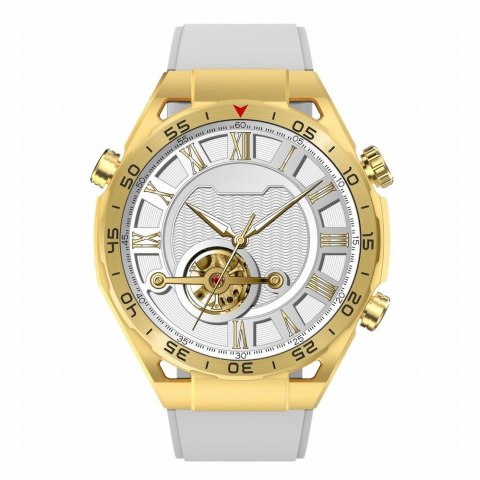 Smartwatch Gravity GT13-3 Złoty - Biały pasek i bransoleta