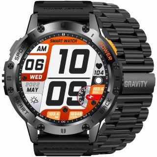 Smartwatch Gravity GT22-1 - Metalowa koperta + Bransoleta