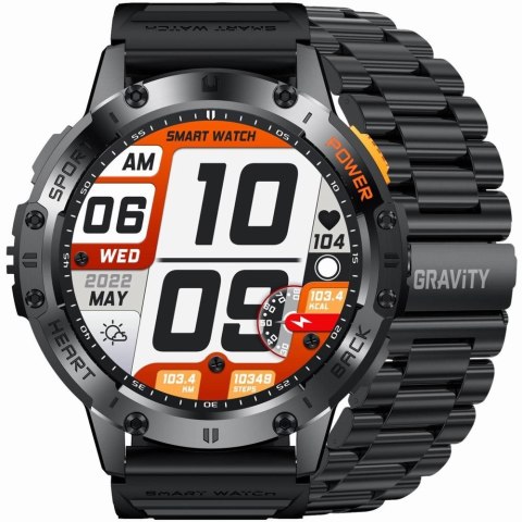 Smartwatch Gravity GT22-1 - Metalowa koperta + Bransoleta