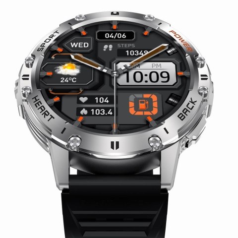 Smartwatch Gravity GT22-2 - Srebrna bransoleta + Pasek