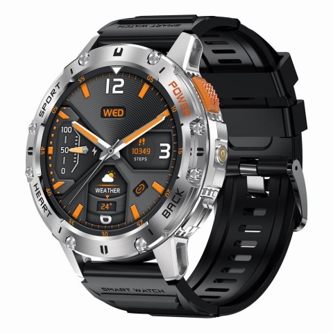 Smartwatch Gravity GT22-2 - Srebrna bransoleta + Pasek