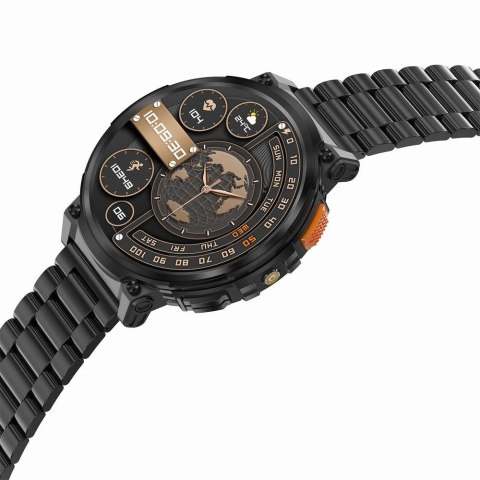 Smartwatch Gravity GT23-1: Elegancja ze stali i silikonu