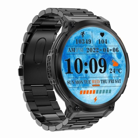 Smartwatch Gravity GT23-1: Elegancja ze stali i silikonu