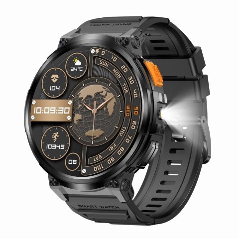 Smartwatch Gravity GT23-2: Srebrna elegancja w zestawie