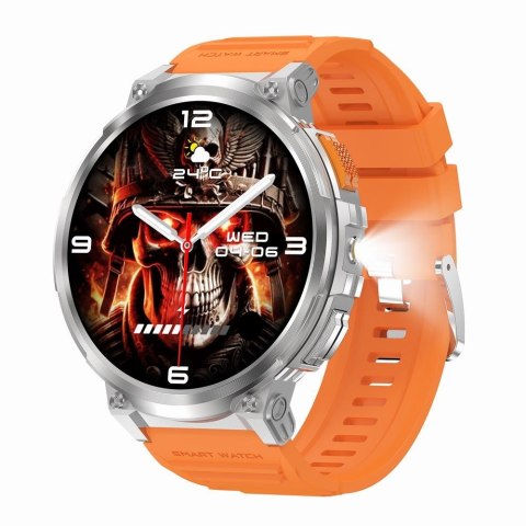 Smartwatch Gravity GT23-4: Srebrna obudowa i zestaw pasków