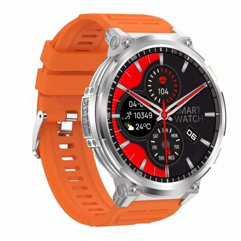 Smartwatch Gravity GT23-4: Srebrna obudowa i zestaw pasków