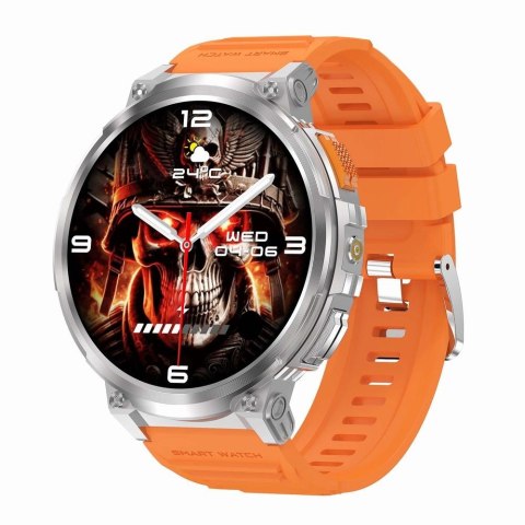 Smartwatch Gravity GT23-4: Srebrna obudowa i zestaw pasków