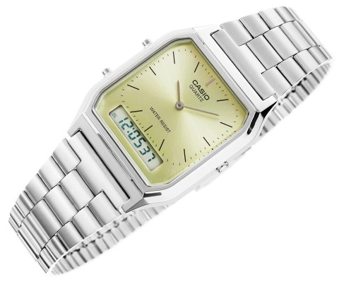 Zegarek Damski Casio AQ-230A-9AMQYDF Vintage Cytrynowy