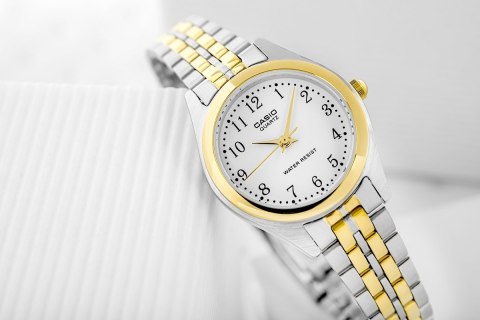 Zegarek Damski Casio LTP-1129G-7BRDF - Stalowy Styl z Złotem