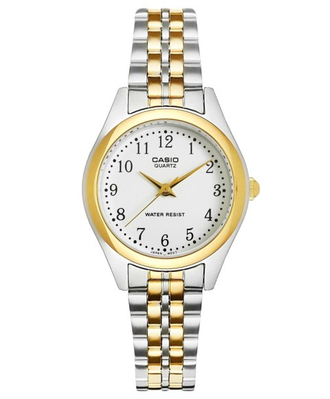 Zegarek Damski Casio LTP-1129G-7BRDF - Stalowy Styl z Złotem