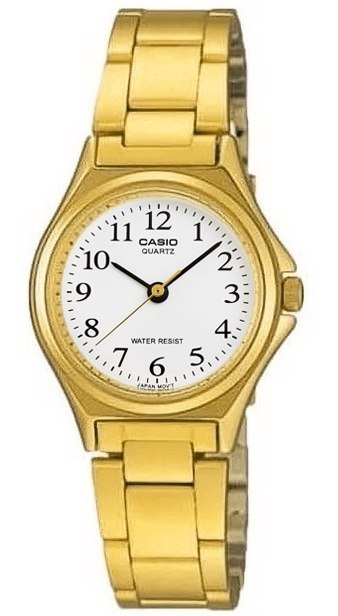 Zegarek Damski Casio LTP-1130N-7BRDF - Złoty Minimalizm