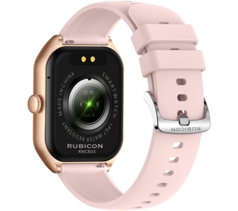 Smartwatch Damski Rubicon RNCF03-5 Różowe Złoto + Pasek