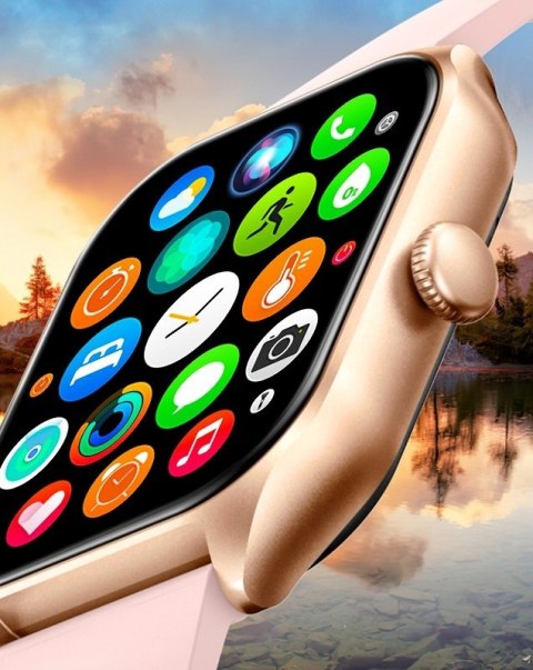 Smartwatch Damski Rubicon RNCF03-5 Różowe Złoto + Pasek