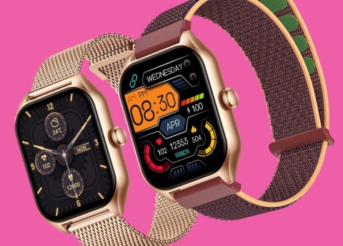Smartwatch Damski Rubicon RNCF03-5 Różowe Złoto + Pasek