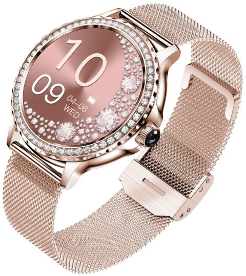 Smartwatch Damski Rubicon RNCF19-1 Złoty Bransoleta + Pasek