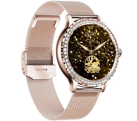 Smartwatch Damski Rubicon RNCF19-1 Złoty Bransoleta + Pasek