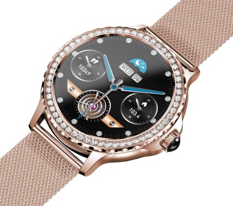 Smartwatch Damski Rubicon RNCF19-1 Złoty Bransoleta + Pasek