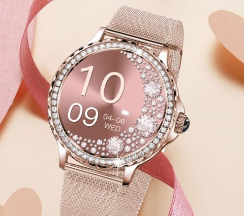 Smartwatch Damski Rubicon RNCF19-1 Złoty Bransoleta + Pasek