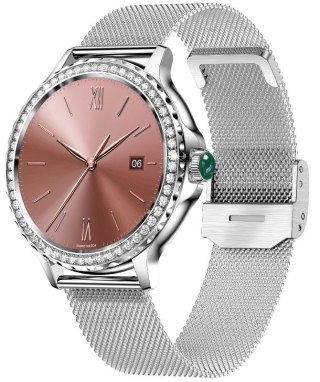 Smartwatch Damski Rubicon RNCF19-1 Srebrny Bransoleta + Pasek