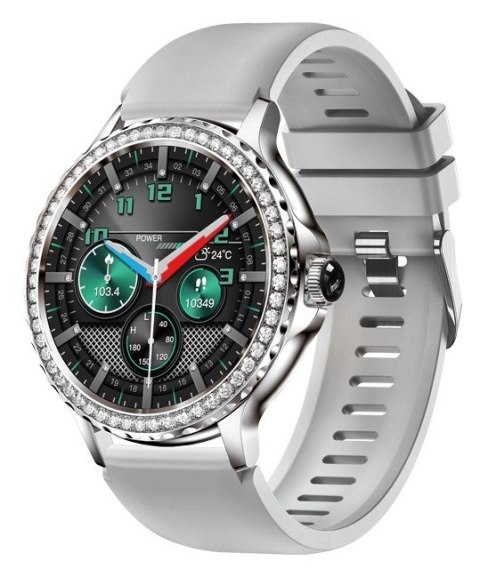 Smartwatch Damski Rubicon RNCF19-1 Srebrny Bransoleta + Pasek