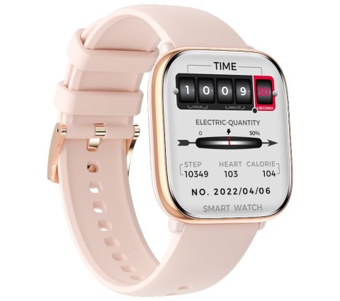 Smartwatch Damski Rubicon RNCF31 Rose Gold + 2 Paski