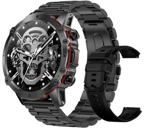 Smartwatch Męski Rubicon RNCF18 Set Czarny Bransoleta+Pasek